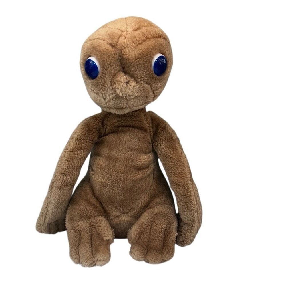 Vintage Showtime Kamar ET Plush Toy Kids 12" Brown 1982 Stuffed Alien VG Cond.